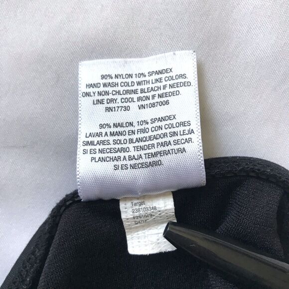 Mossimo Hipster Bikini Bottom Womens Size M Black Triple Ladder Sides Beach Pool - Picture 7 of 7